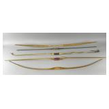 5 Assorted Vintage Bows, 65" Longest