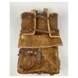 Antique Fur and Leather Rucksack