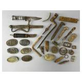 Rusty Knives, Tools, & Belt Buckles Collection