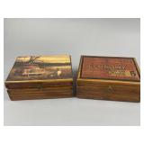 2 Small Wood Ammo-Style Crates
