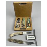 Set of 6 Remington & Fishing-Themed Knives
