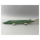 Hand-Carved 32" Folk Art Pike Decoy