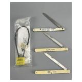 3 Folding Knives & Child Safety Gun Lock