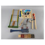 Assorted Wooden Toys & Play Items, Vintage & Moder