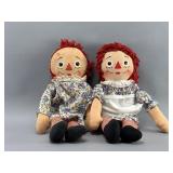 Knickerbocker 24in Raggedy Ann & Andy Pair