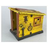 Cast Iron Outhouse Mechanical Bank, Barnett