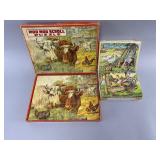 Vintage Milton Bradley & Wooden Block Puzzles