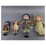 Knickerbocker Holly Hobbie Doll Set - 4 pcs