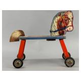 Gong Bell Mfg. Co. Vintage Horse Pull Toy