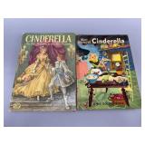 Two Vintage Cinderella Illustrated Books