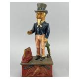 Uncle Sam Cast Iron Mechanical Bank