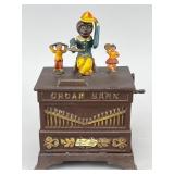 Cast Iron Organ Bank Repro, 7in Tall