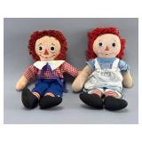 Vintage Raggedy Ann & Andy Dolls, Knickerbocker