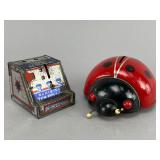 Vintage Tin Lithograph Banks - Chein & Ladybug