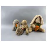 Set of 5 Plush Rabbits incl. Ty & Playful Pal
