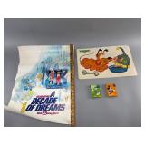 Disney Poster, Placemat & Card Games Lot