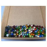 Approx. 100 Assorted Vintage-Style Glass Marbles