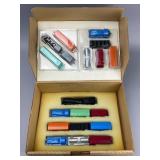 Miniature Train Cars & Locomotives Set