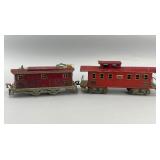 Marx Tin Litho 4644 & 4011 Train Cars