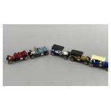 5 Miniature Vintage-Style Diecast Cars