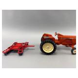Allis-Chalmers Diecast Tractor with Implement