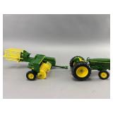 Ertl John Deere Tractor & Baler Set