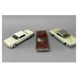 Vintage Die-Cast Model Cars Group of 3