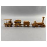 Handcrafted Wooden Train Set, 1957