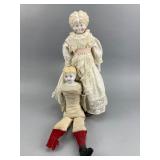Antique Bisque & China Dolls, 15-Inch
