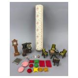 Miniature Furniture And Accessories Set, Mixed