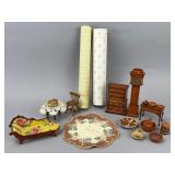 Miniature Furniture And Decor Set, Mixed Materials