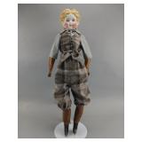 Antique China Head Boy Doll, 28-inch