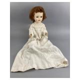 Mid-Century 24-Inch Walker Doll, White Dress