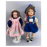 Pair of Dolls, One Marked Germany