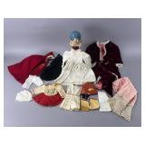 Doll Clothing Set With Capes, Dresses, Hats