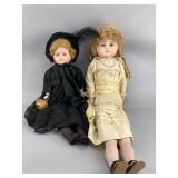 Antique Dolls, Paper Mï¿½chï¿½ Heads, Glass Eyes