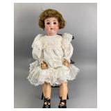 Composite Body Doll in White Lace Dress, No Maker