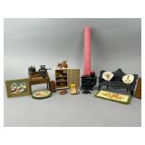 Miniature Dollhouse Cast Iron Furniture Set