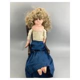 22-Inch Composition Head Doll With Glass Eyes
