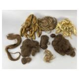 Vintage Human Hair Wigs and Pieces Lot