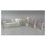 5 pcs Fire-King Glassware Set