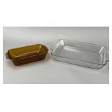 Anchor Hocking Amber & Clear Glass Baking Dishes