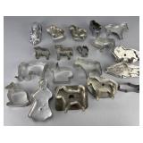 Metal Animal-Shaped Cookie Cutters