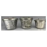 Set of Three Metal Cake Molds