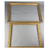 Ornate Gold Picture Frames, Pair