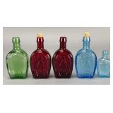 Wheaton N.J. Colored Glass Bottles, Horse Head