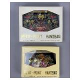 Floral Petit-Point Handbags in Boxes