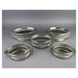 Set of Five Metal Baking Molds