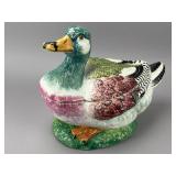 Duck-Shaped Ceramic Container