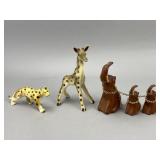 Animal Figurine Set with Chain